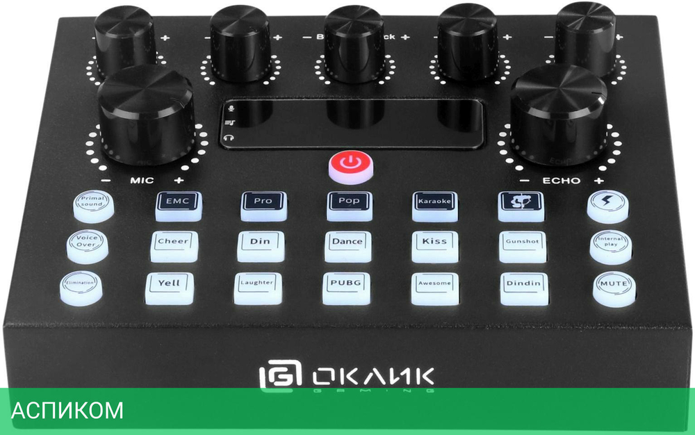 Микрофон Oklick SM-600G черный (1796784)
