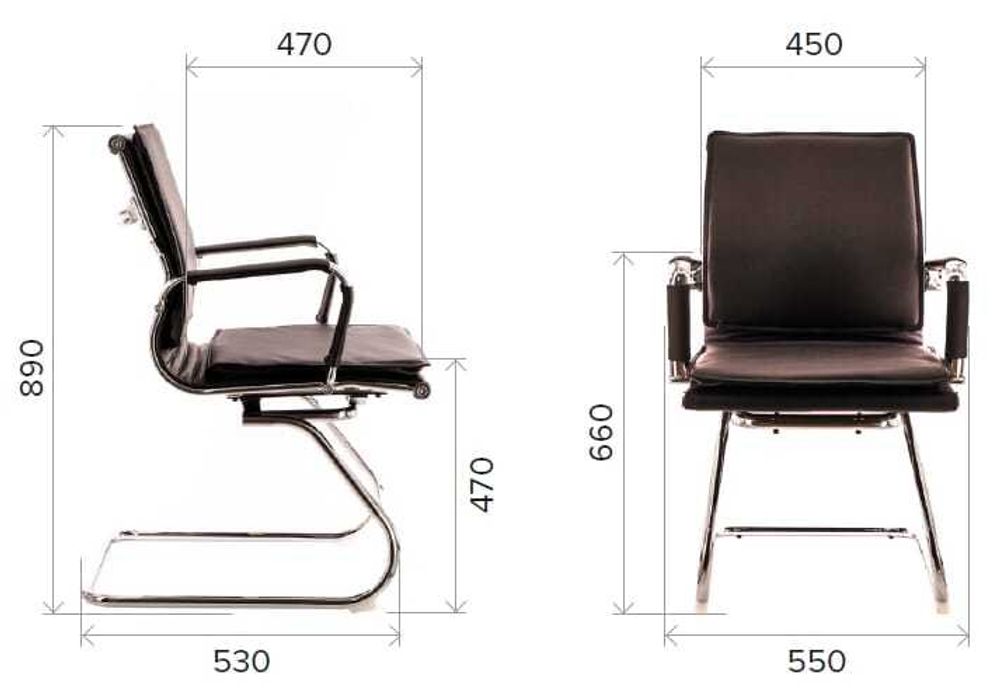 Кресло Everprof Nerey CF Экокожа Черный