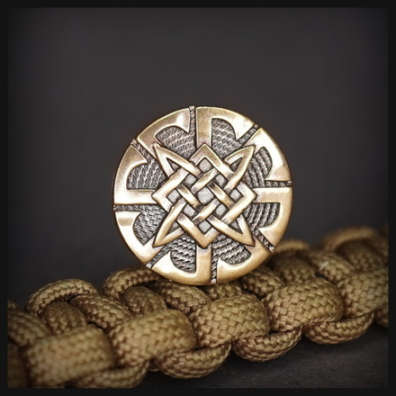 Бусина - вставка для браслета "Громовик" , бронза