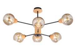 4642/6 BK+WOOD (2) Люстра (RL)