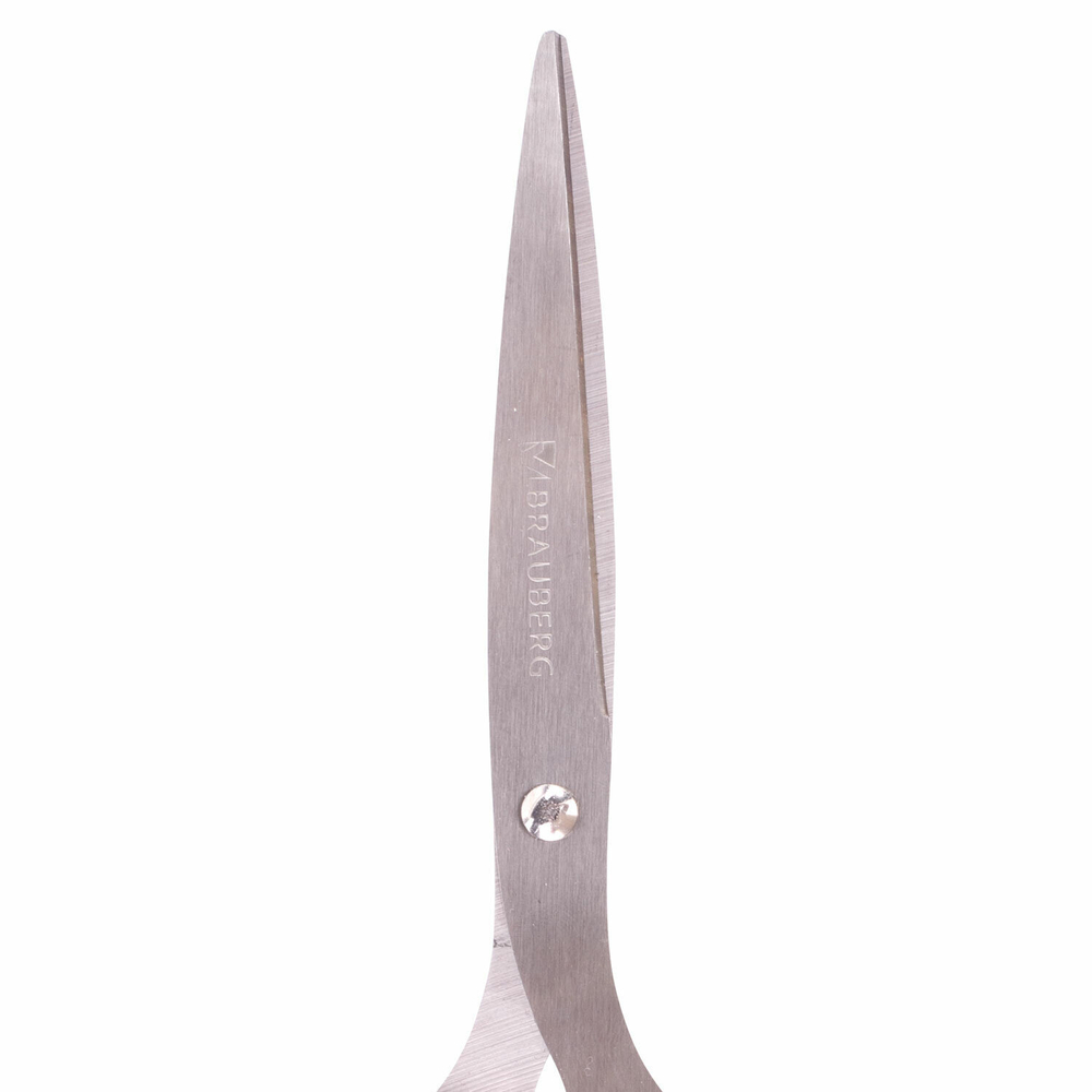Ножницы BRAUBERG "Classic+" 205 мм черно-синие классической формы резиновые вставки (4 штуки в упаковке)