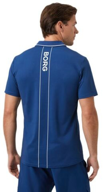 Мужское теннисное поло Bjorn Borg Ace Shirt - синий