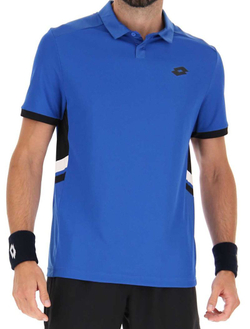 Мужское теннисное поло Lotto Squadra III Polo - skydiver blue