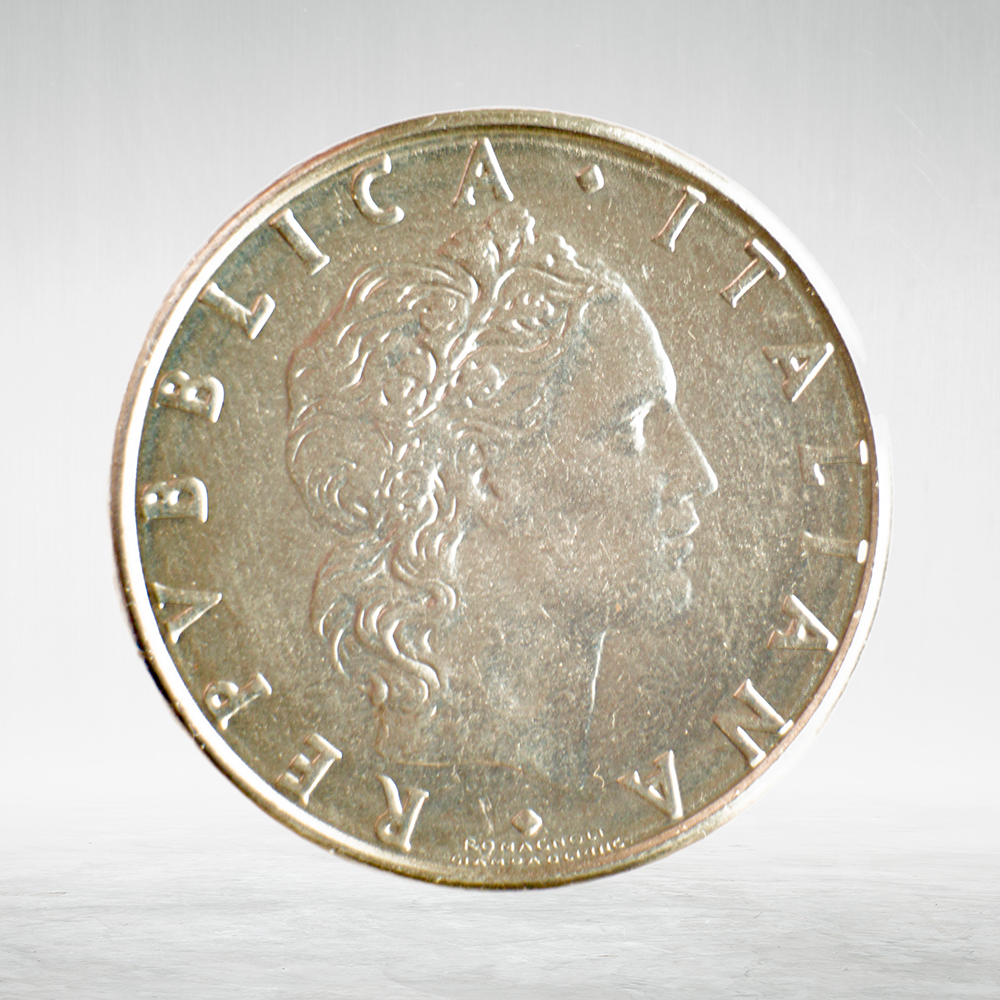Italy 50 Lire 1981 R "Vulcan at Anvil – Large Type", XF