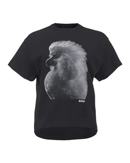 BOSS Футболка из плотного хлопка с принтом