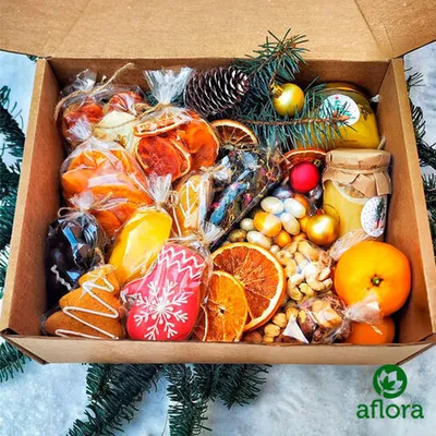 Фотография Подарочный набор «Новогодние радости» / 2 кг купить в магазине Афлора