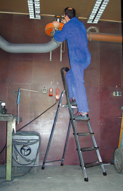 SOLIDY  Свободностоящая стремянка,5 ступеней,раб.высота 3,05 м (126238)