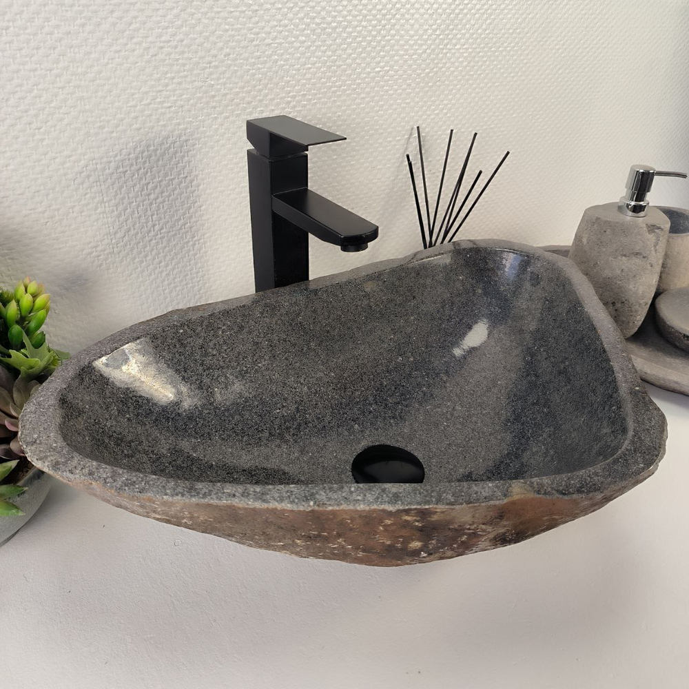 Раковина из речного камня RS-64857 55*37*15 0857