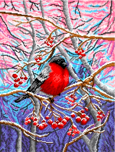 К-5013 Снегирь на ветке