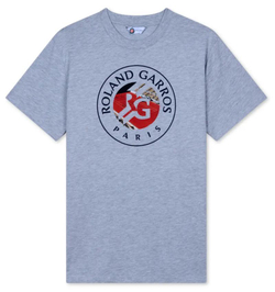 Мужская теннисная футболка Roland Garros Toulouse Court Logo - grey
