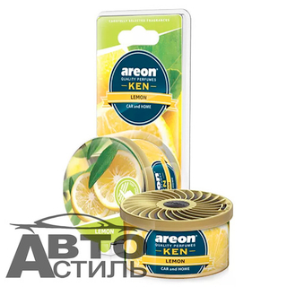 Ароматизатор в банке под сиденье Areon GEL KEN 35гр - Лимон\Lemon