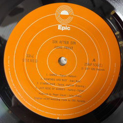 Винтажная виниловая пластинка LP Judas Priest Sin After Sin (Japan 1977) (No Obi) Diamonds And Rust