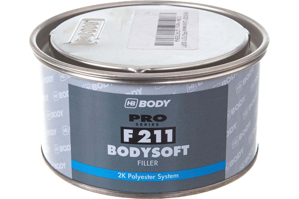 Шпатлевка полиэфирная + отвердитель 8г BodySoft (0.38кг)