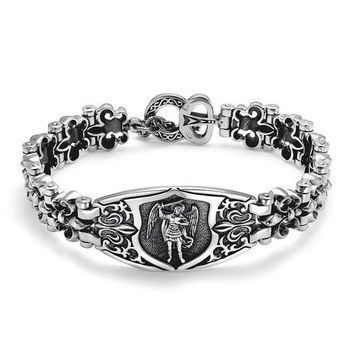 Браслет Архангел Михаил. Серебро.