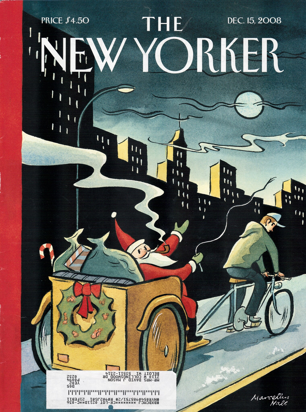 Журнал The New Yorker 15-12-2008, обложка
