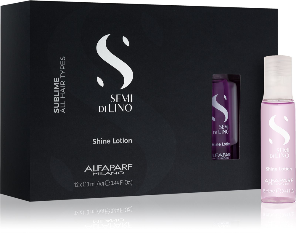 Alfaparf Milano Semi di Lino Sublime Rescructuring Multiplier - восстановление поврежденных волос в ампулах /   12x13  ml  / GTIN 8022297065007