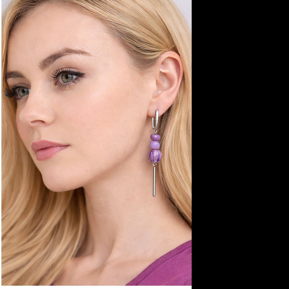 Серьги из муранского стекла