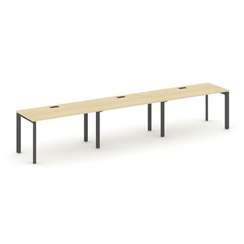 Style Project Рабочая станция односторонняя SN-59P.ORS-042 Акация Лорка/Металл Антрацит/Черный Заглу