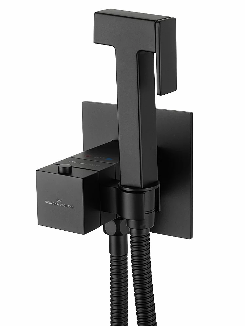 Гигиенический душ с термостатом WONZON & WOGHAND WW-88829910-MB черный матовый