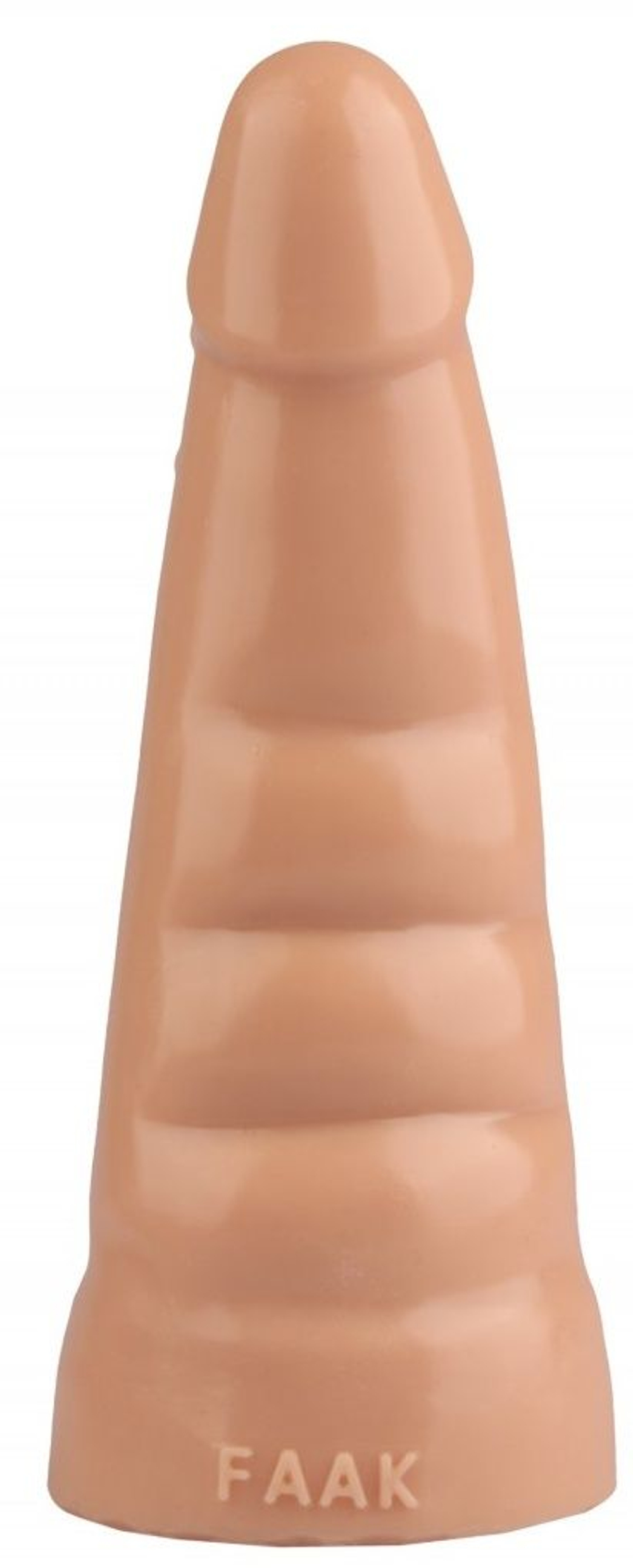 Телесная анальная втулка с шипиками - 21 см. (Цвет: телесный)