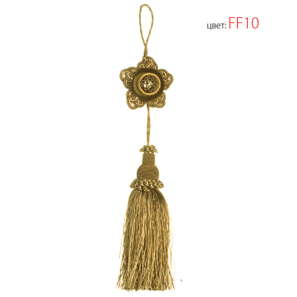 Розетка с кисточкой Modern Trimmings арт. Giati col. FF10 (высота кисти 15 см)