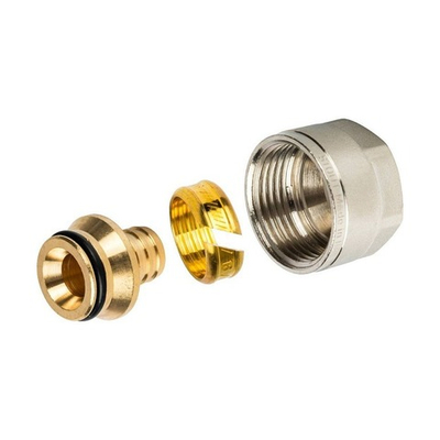 Соединение резьбозажимное STOUT - 16x2.0 x 3/4" (для трубы 16x2.0)