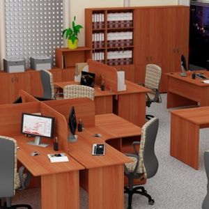 Офисная мебель Стандарт-Pro вишня оксфорд