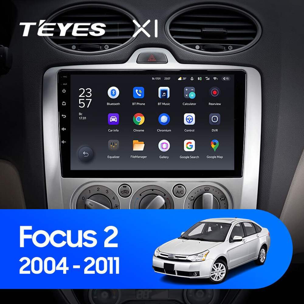 Teyes X1 9" для Ford Focus 2004-2011