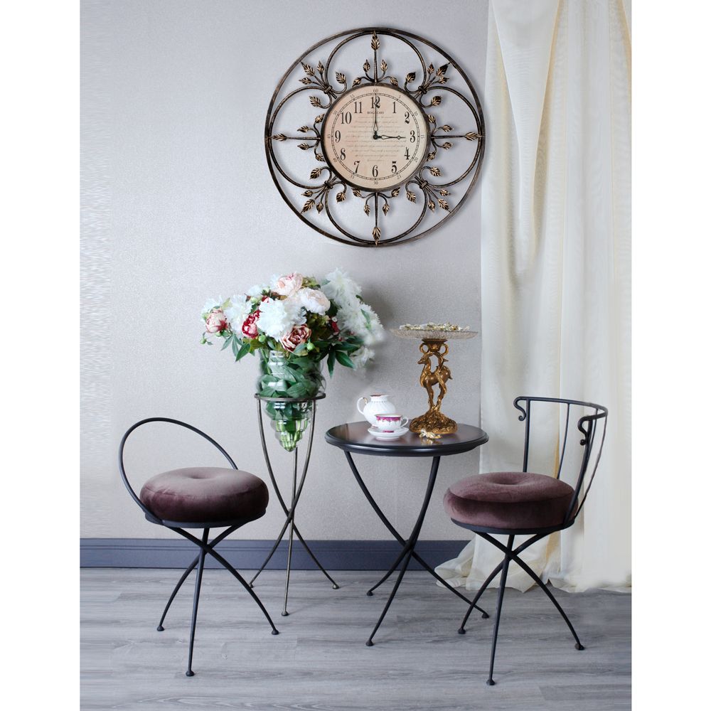 Часы настенные London Time большие Амбер