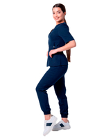 Джоггеры медицинские женские Mariita MA761 укороченные зауженного кроя, синий, 54