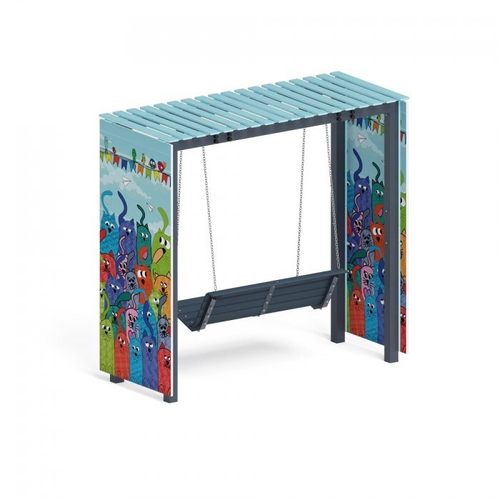 Пергола с диваном Коты без поликарбоната МФ 78.06.01-07