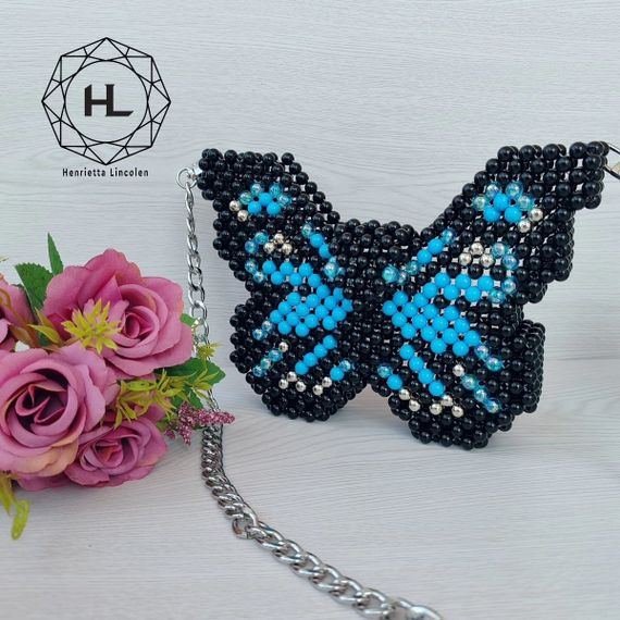 Kəpənək dekor çanta