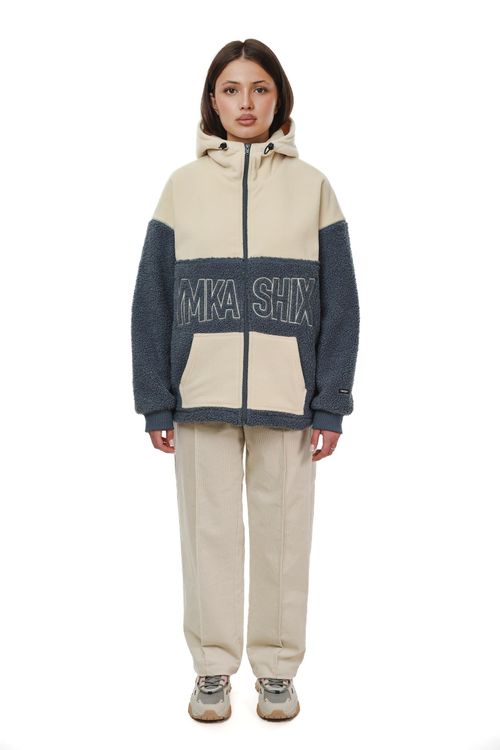 Худи Ymkashix Little Lamb Zip серо-синий/белый