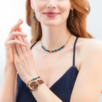 Колье Coeur de Lion Multicolour Fantasy 3024/10-1555