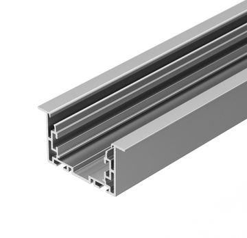 Профиль с экраном 2,5м 021177 серебристый S2-LINIA69-F-2500 ANOD+OPAL Arlight