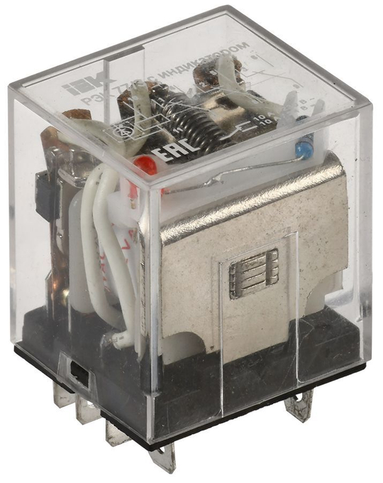 Реле промежуточное РЭК77/3(LY3) с индикацией 10А 12В DC IEK