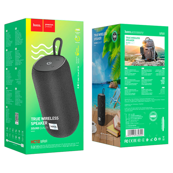 Портативная акустика HC10 Bluetooth HOCO черная