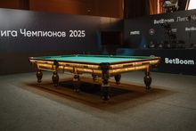 Бильярдный кий для русской пирамиды стол Weekend "Русский Гранд" (12 футов, 8 ног, 45мм камень) эмаль комбинированный, борта дуб, лузы премиум