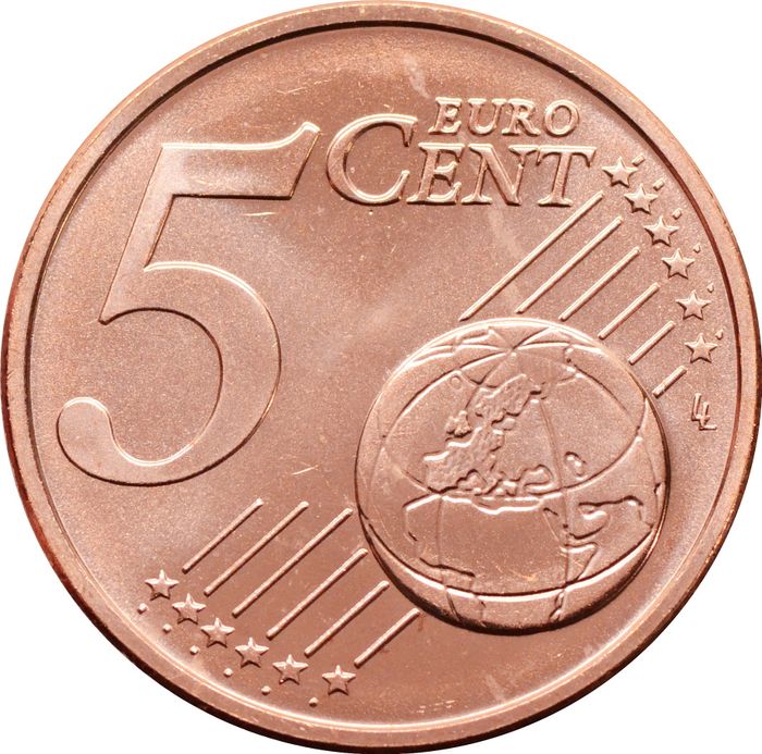 5 евро центов 2015 Литва (5 euro cent)