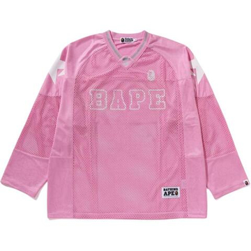 A Bathing Ape Line Camo Multilogo Relaxed Fit Football Jersey розовый