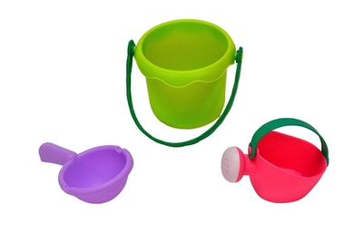 Набор для игры в песок с лейкой 3предм., сетка KL-6601