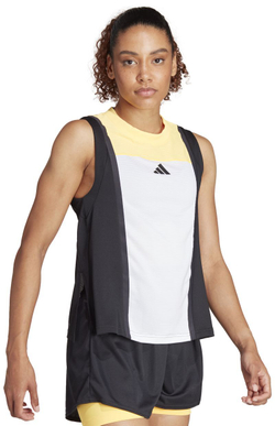 Женский теннисный топ Adidas Heat.Rdy Match Pro Tank - белый/оранжевый/черный