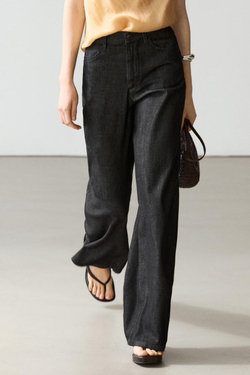 Massimo Dutti Джинсы бочкообразной формы, черный