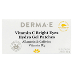 DERMA E, Гидрогелевые патчи для глаз с витамином C Bright, для всех типов кожи, 60 гелевых патчей