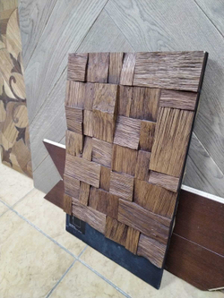 Деревянная мозаика для стен Wood Mosaic Хауз мокко