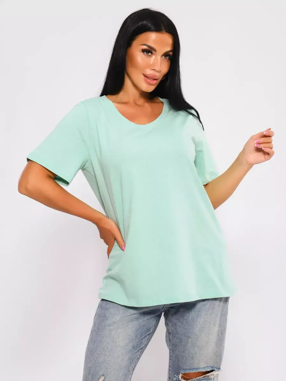 Футболка базовая большие размеры