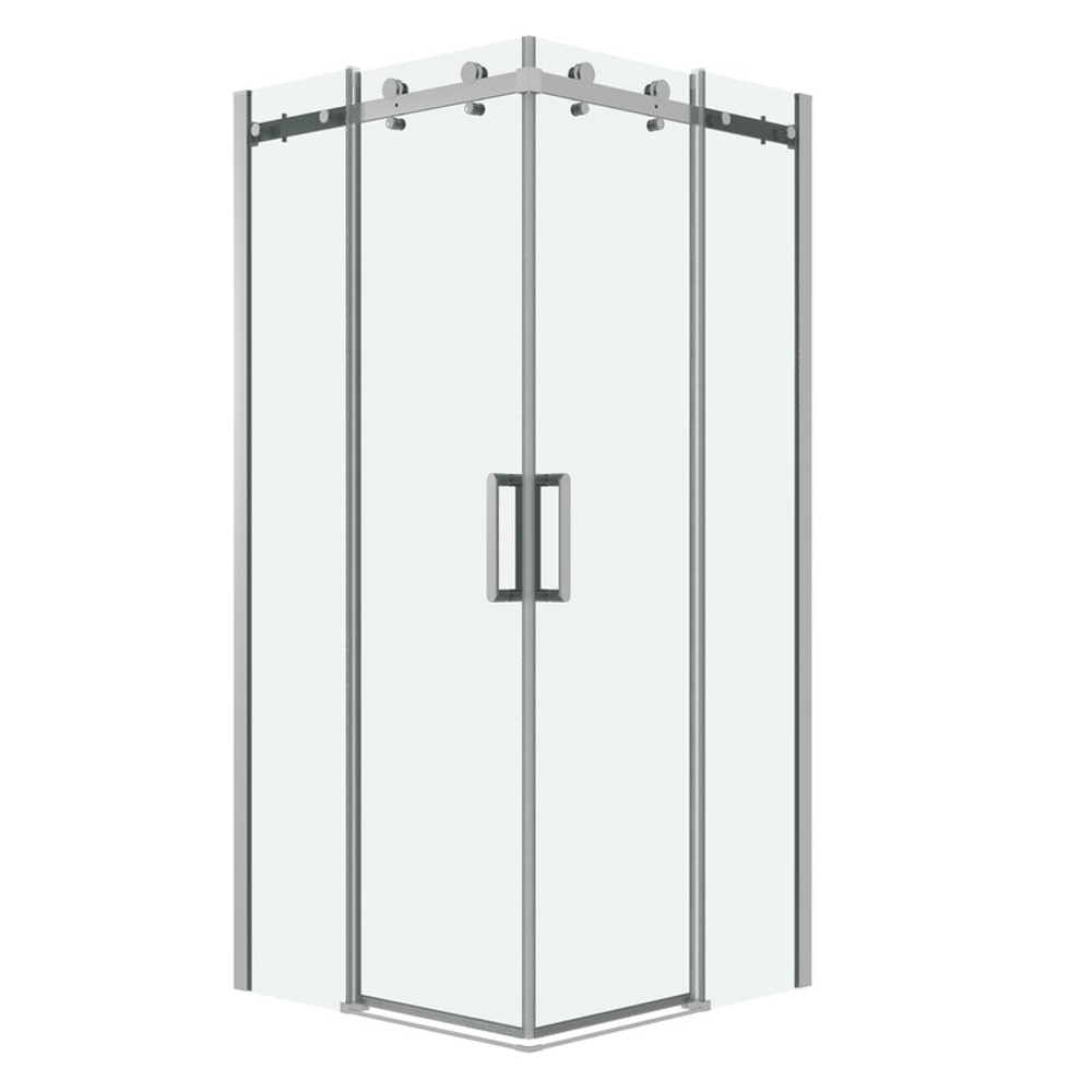 Душевое ограждение Grossman Classic 300.K33.04.9090.10.00 (90х90х195) квадрат,раздвижная,хром,стекло прозрачное, 2 места