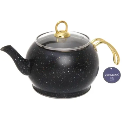 Чайник из нержавеющей стали 2л «Vicalina» турецкий черный VL-9353