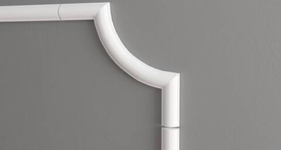 C1-130A/Декоративный уголок гладкий (105х105х8мм)/4 Стоимость за упаковку 4 шт