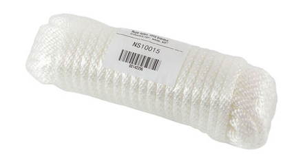 Веревка сплошного плетения d10мм, L15м белый, Marine Rocket